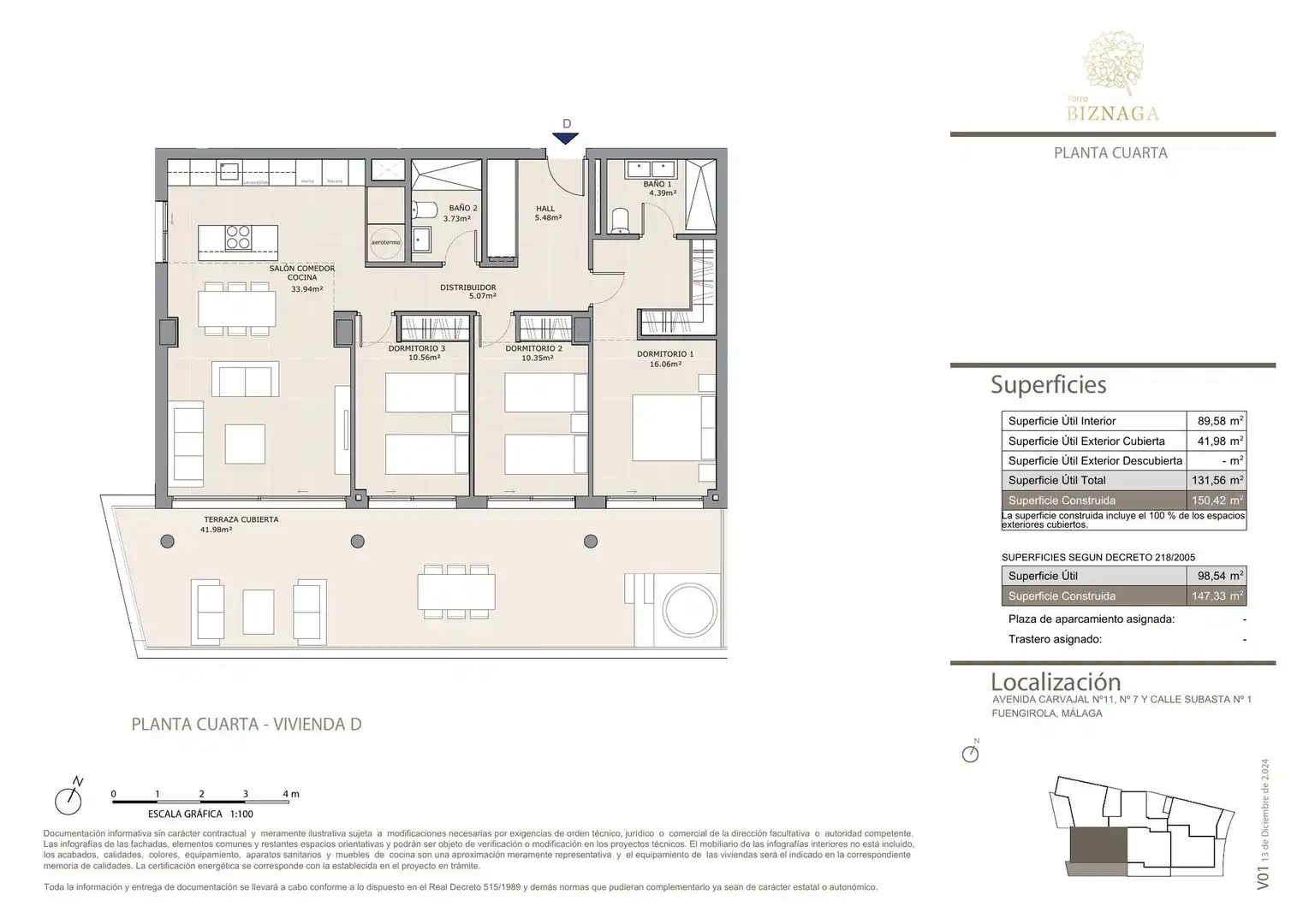 Apartamento con ascensor en venta en Las Gaviotas  - Carvajal, imagen 2
