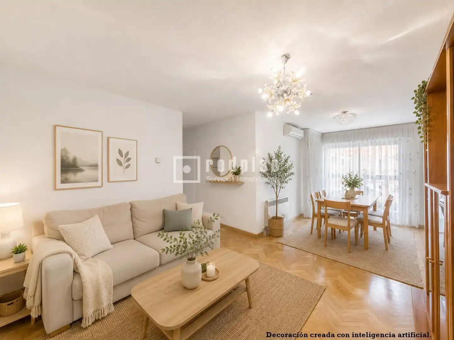 Sala de estar de Piso en venta en Alcorcón con Aire acondicionado, Calefacción y Jardín privado