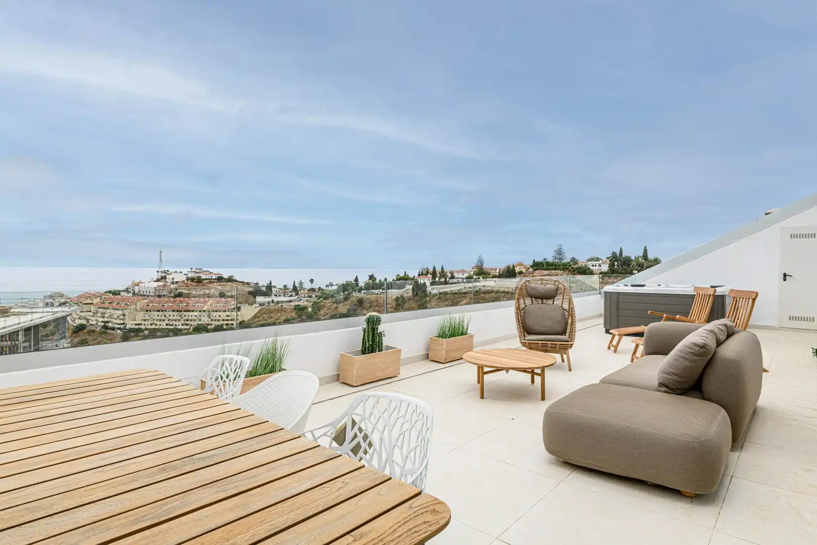 Terrasse von Dachboden zum Verkauf in Fuengirola mit Gemeinschaftspool