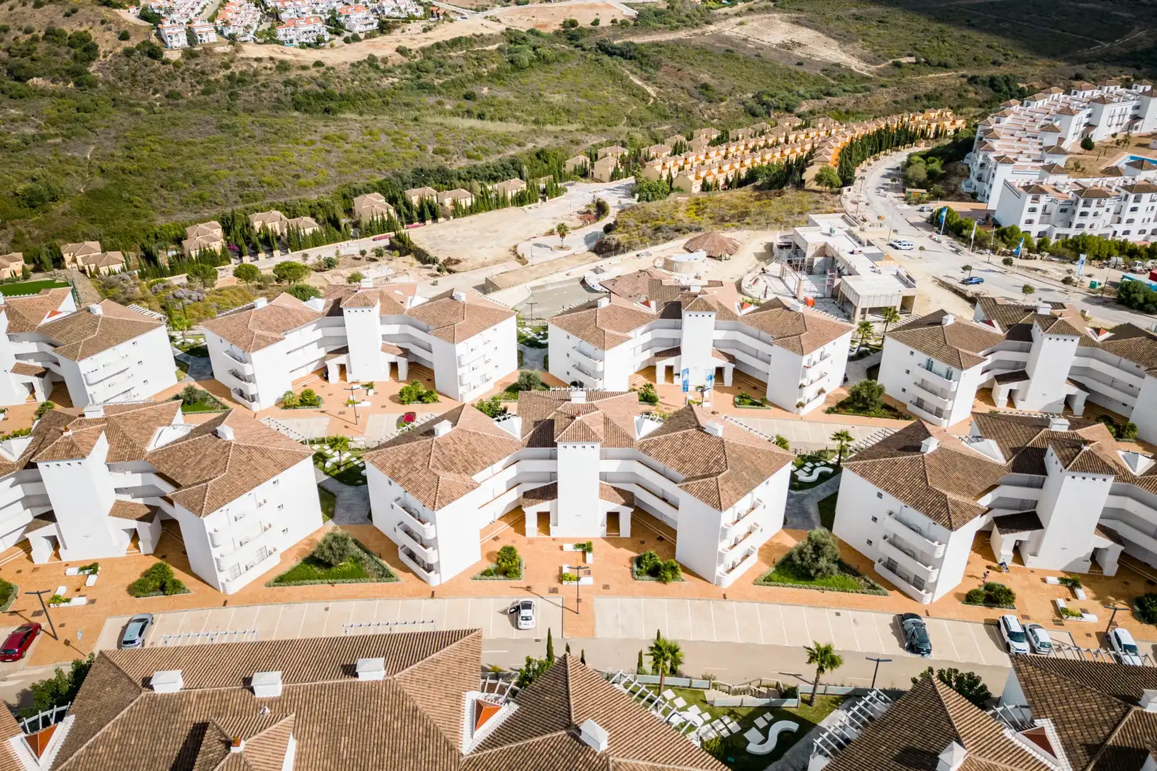 Exterior view of Ground floor for sale in Manilva  with Air Conditioner, Terrace and Swimming Pool