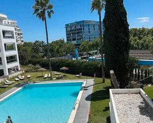 Swimming pool of Flat for sale in Marbella  with Air Conditioner, Heating and Private garden