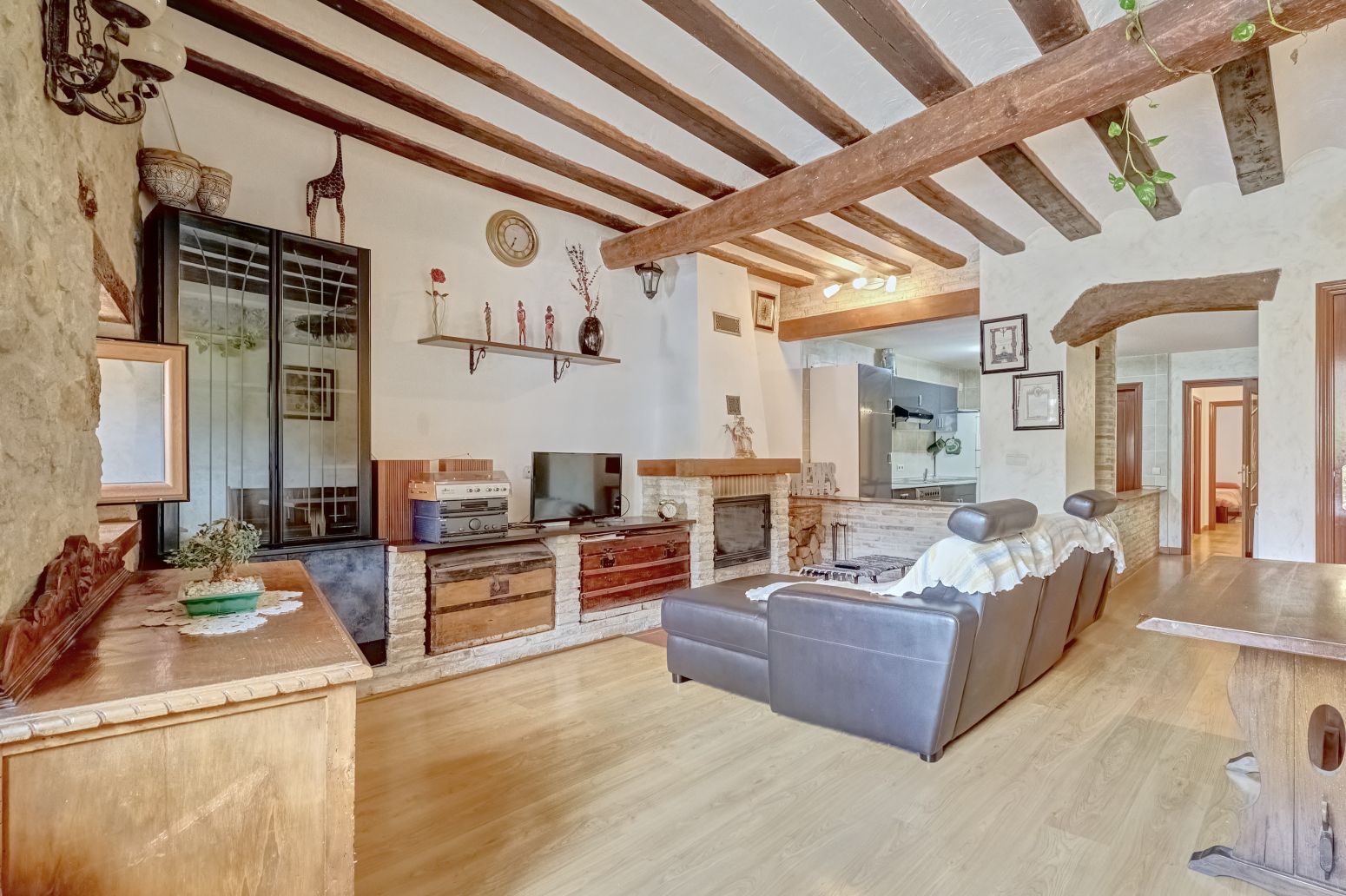 Living room of Attic for sale in Tamames  with Heating, Private garden and Parquet flooring