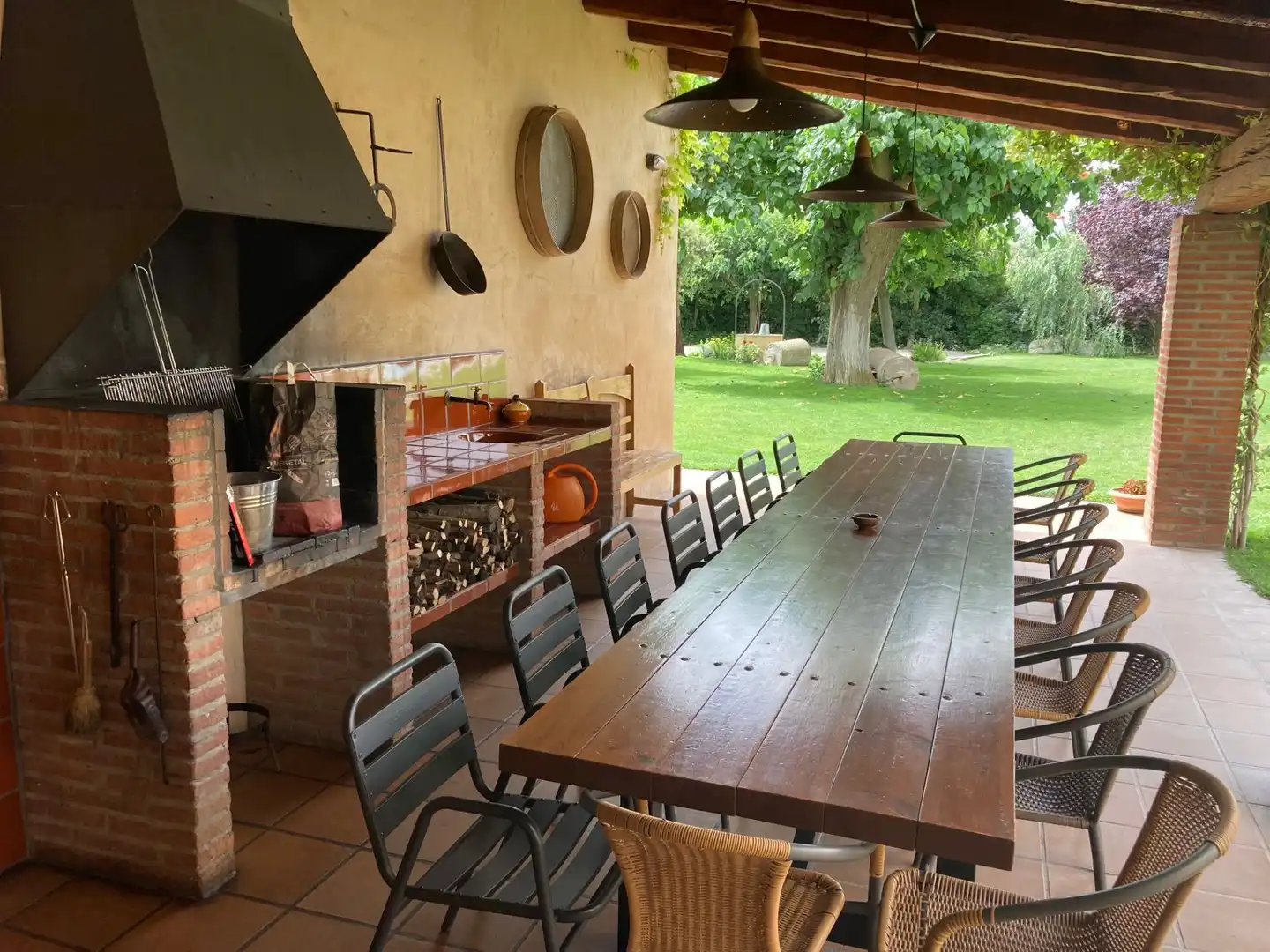 Terrassa de Casa o xalet en venda en Vilanova de Bellpuig amb Calefacció, Jardí privat i Piscina