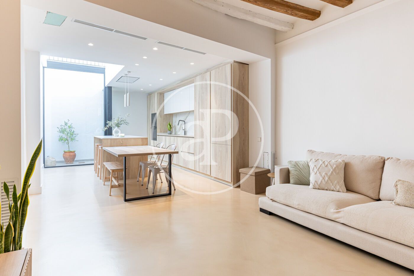 Living room of Single-family semi-detached for sale in Sabadell  with Air Conditioner, Heating and Terrace