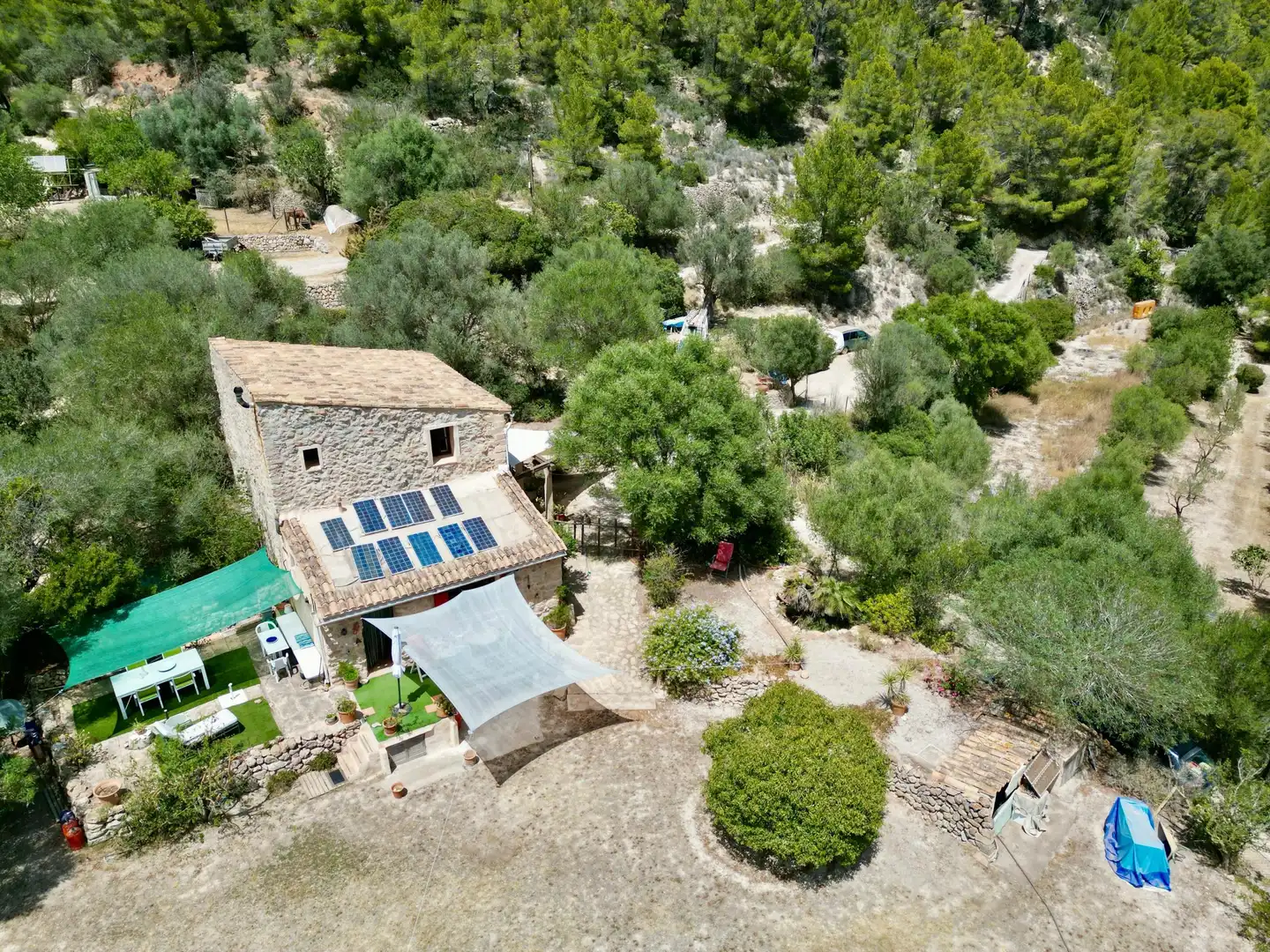 Jardí de Finca rústica en venda en Andratx amb Traster