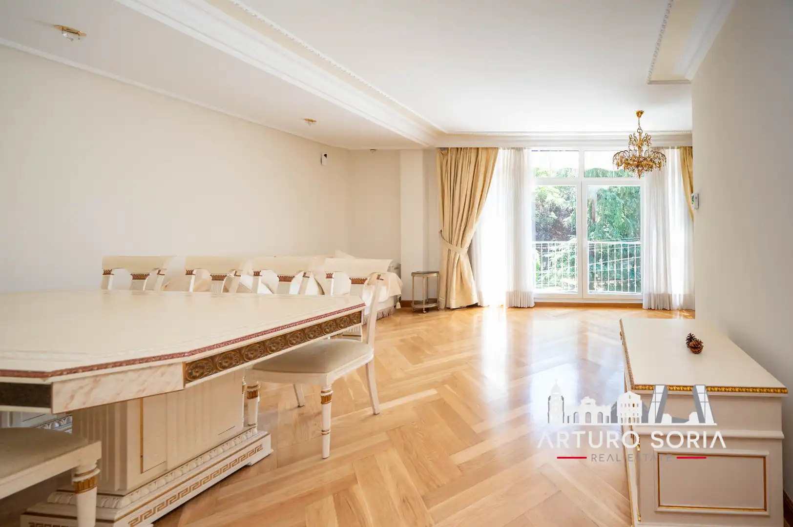 Esszimmer von Wohnung zur Miete in Madrid mit Klimaanlage, Heizung und Terrasse