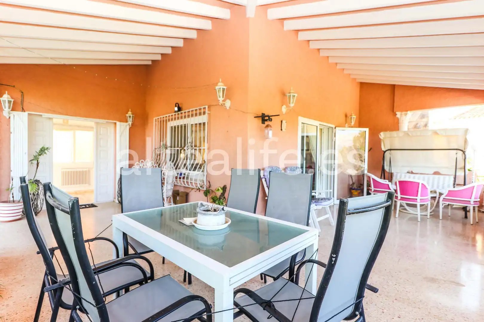 Terrace of Houses for sale in L'Alfàs del Pi  with Air Conditioner, Heating and Private garden
