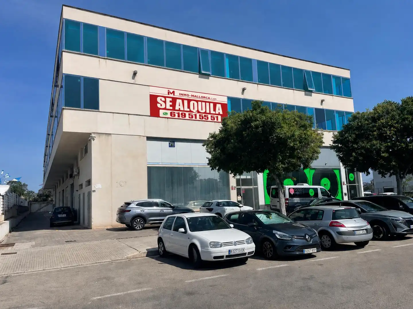 Außenansicht von Büro zur Miete in  Palma de Mallorca mit Abstellraum und Alarm
