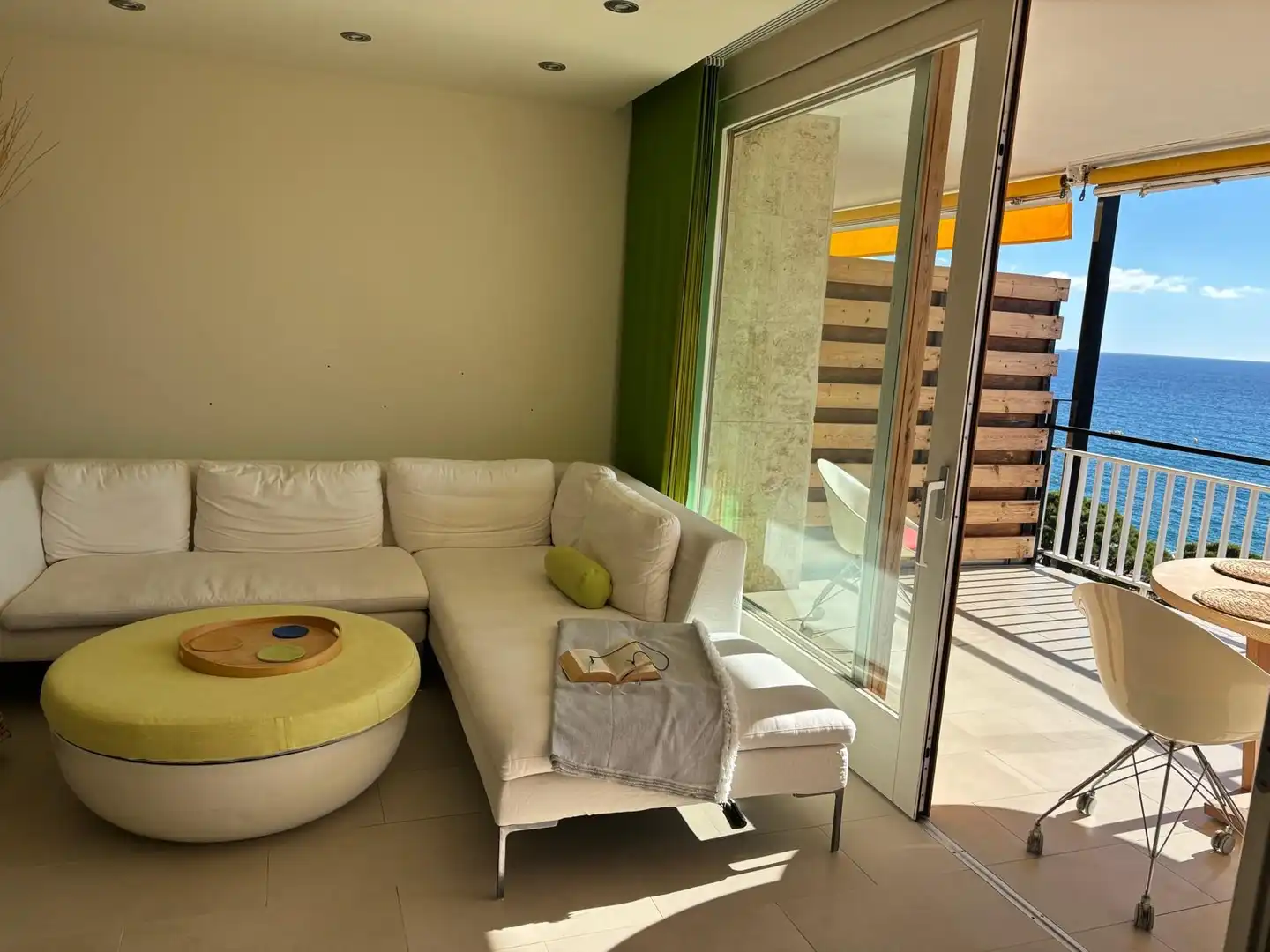 Sala de estar de Piso de alquiler en Lloret de Mar con Calefacción, Terraza y Amueblado