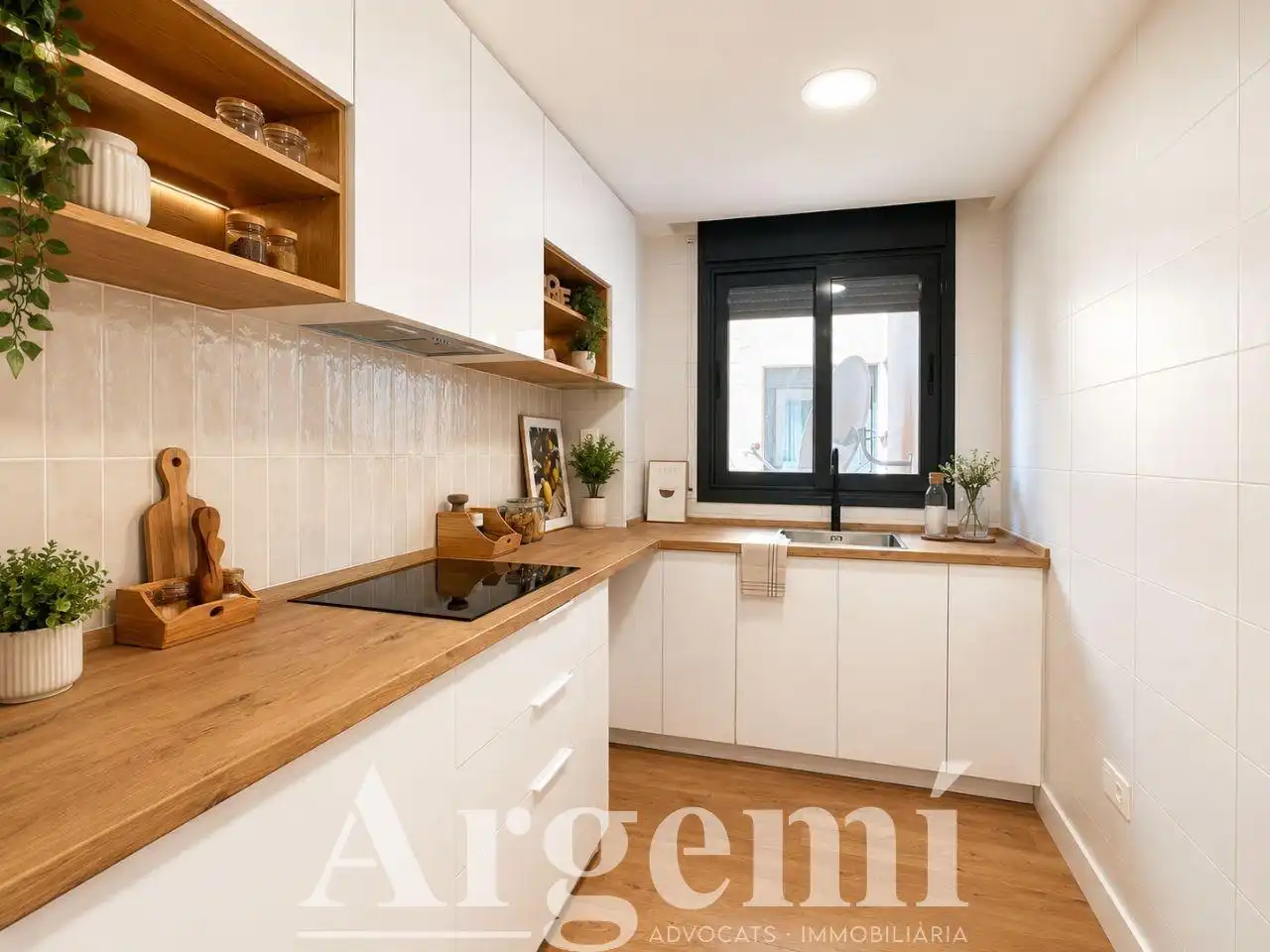 Cocina de Piso en venta en Terrassa con Calefacción, Parquet y Balcón