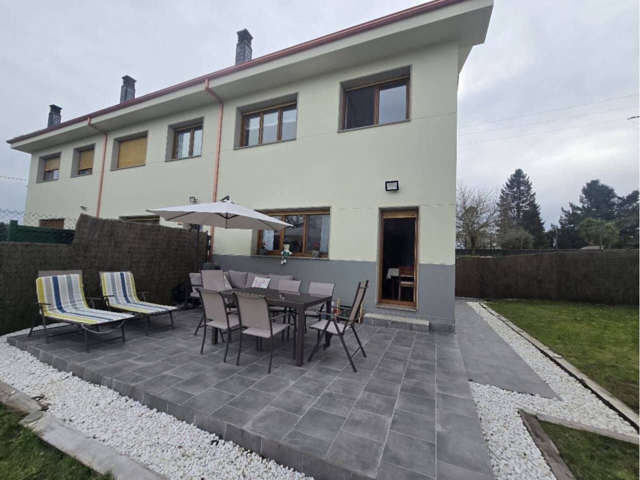 Terrace of Single-family semi-detached for sale in Lugo Capital  with Private garden, Terrace and Furnished