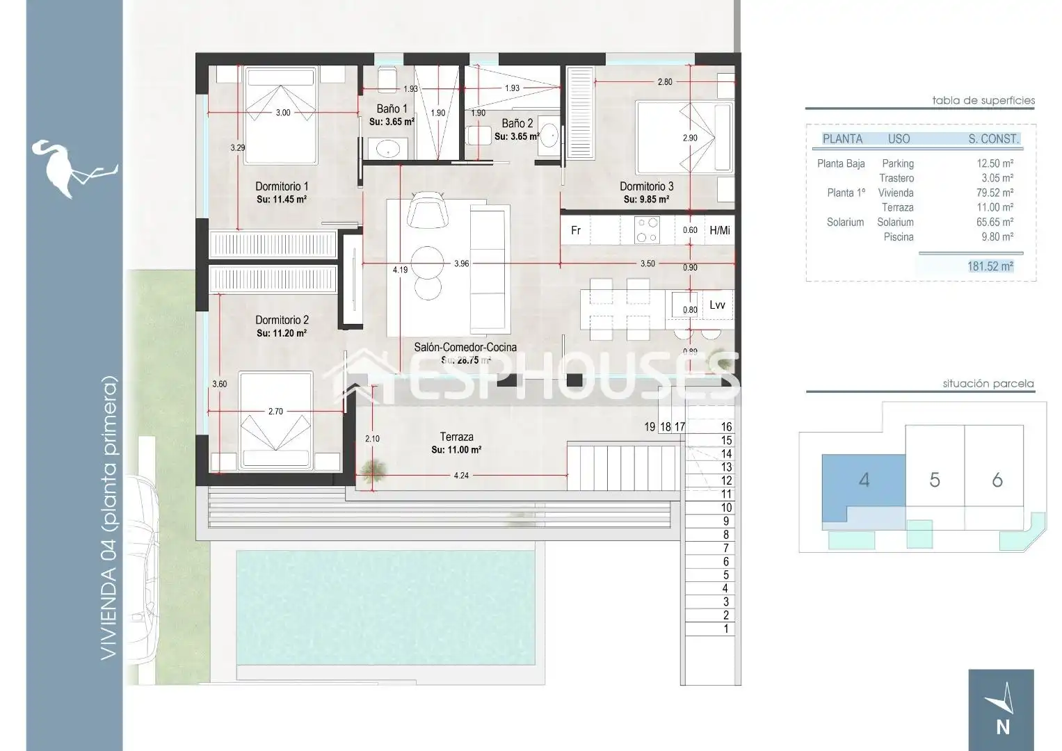 Penthouse mit Terrasse zum Verkauf in Santiago de la Ribera, imagen 7
