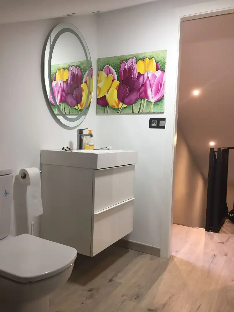 Baño de Casa o chalet en venta en Begonte con Calefacción, Jardín privado y Parquet
