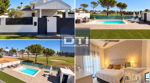 Chalet en venta o alquiler con piscina y vistas al campo de golf en La Monacilla, Aljaraque