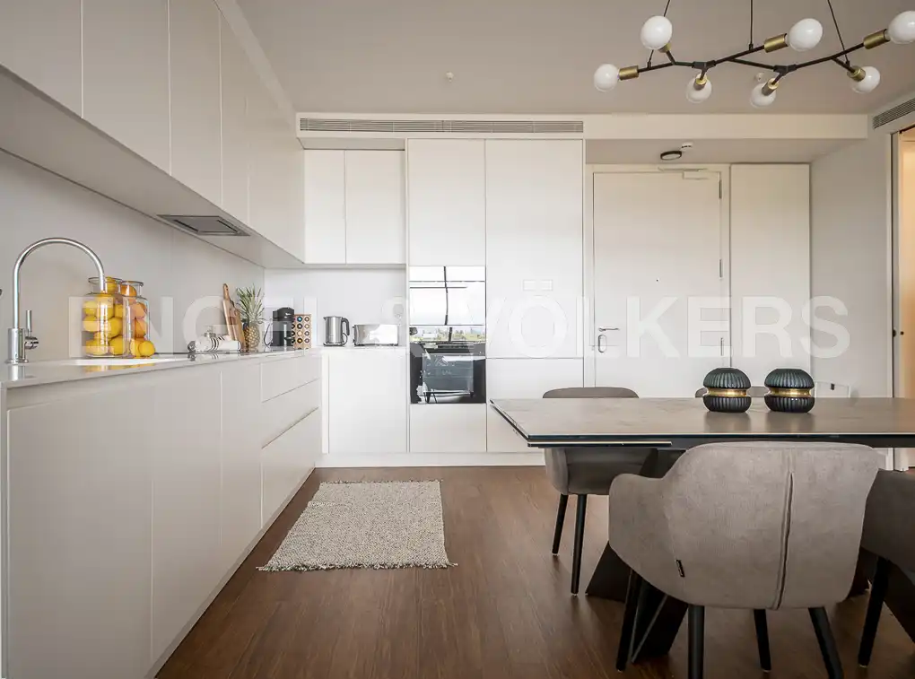 Cocina de Piso de alquiler en Barcelona con Aire acondicionado, Calefacción y Piscina