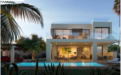 Exterior view of House or chalet for sale in Estepona  with Air Conditioner, Heating and Private garden