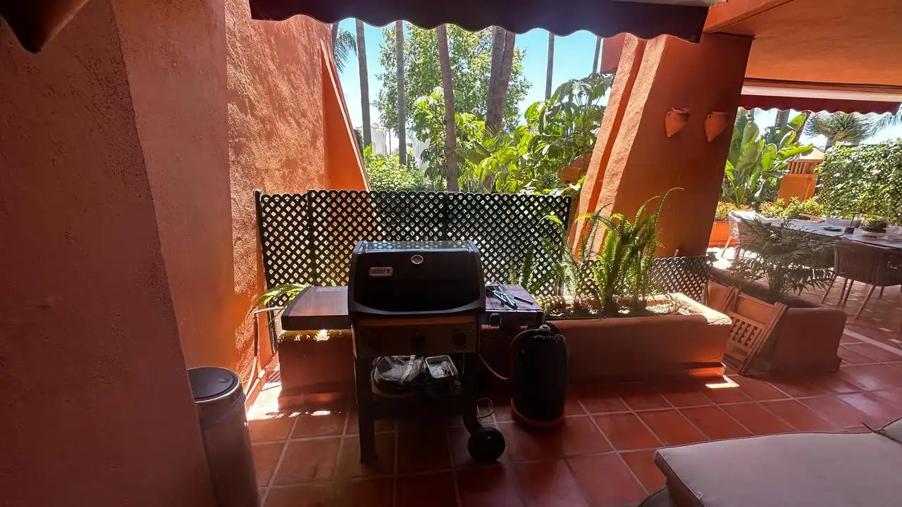 Terrace of Apartments for rent in Marbella  with Air Conditioner, Heating and Private garden