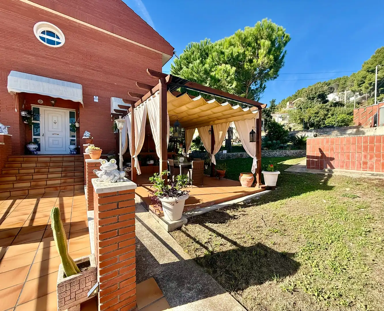 Terraza de Casa o chalet en venta en Vallirana con Jardín privado, Terraza y Horno