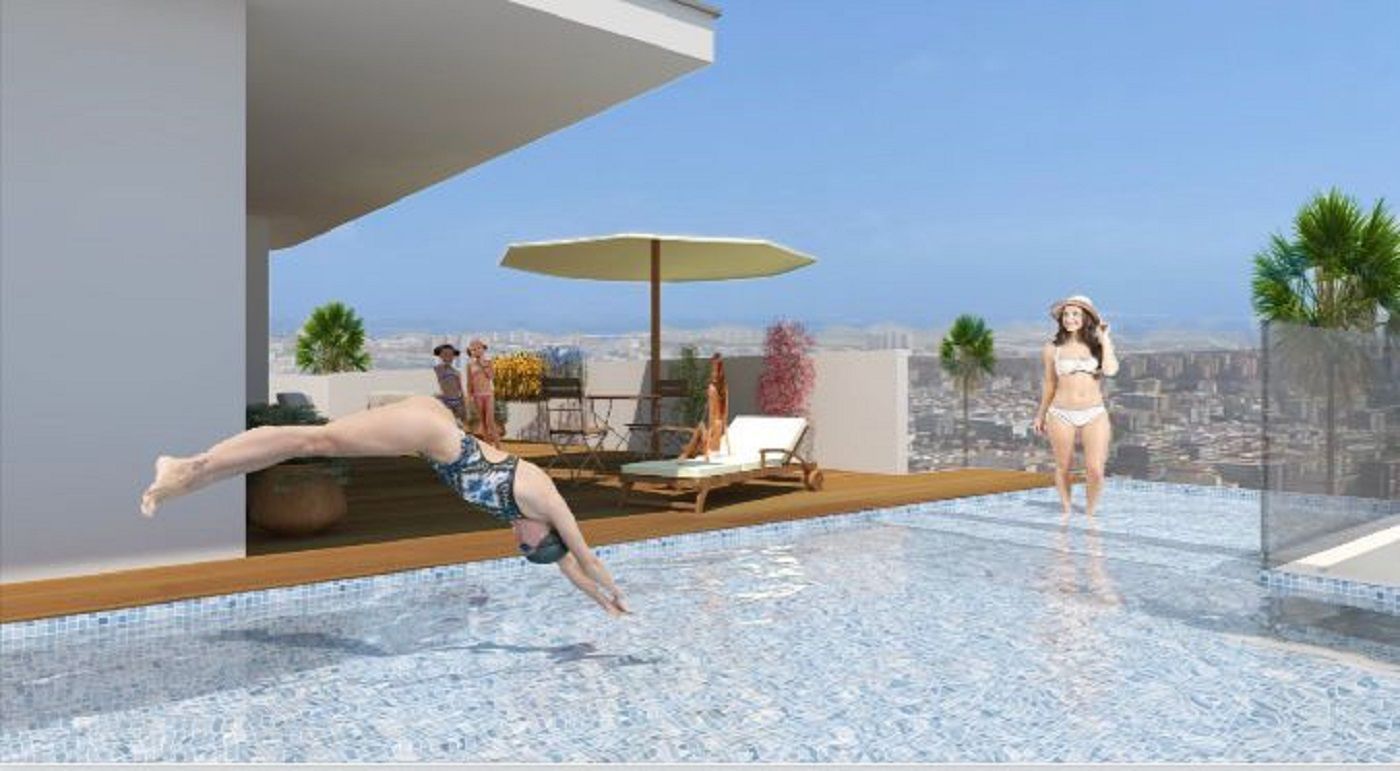 Swimming pool of Attic for sale in  Murcia Capital  with Air Conditioner, Heating and Terrace