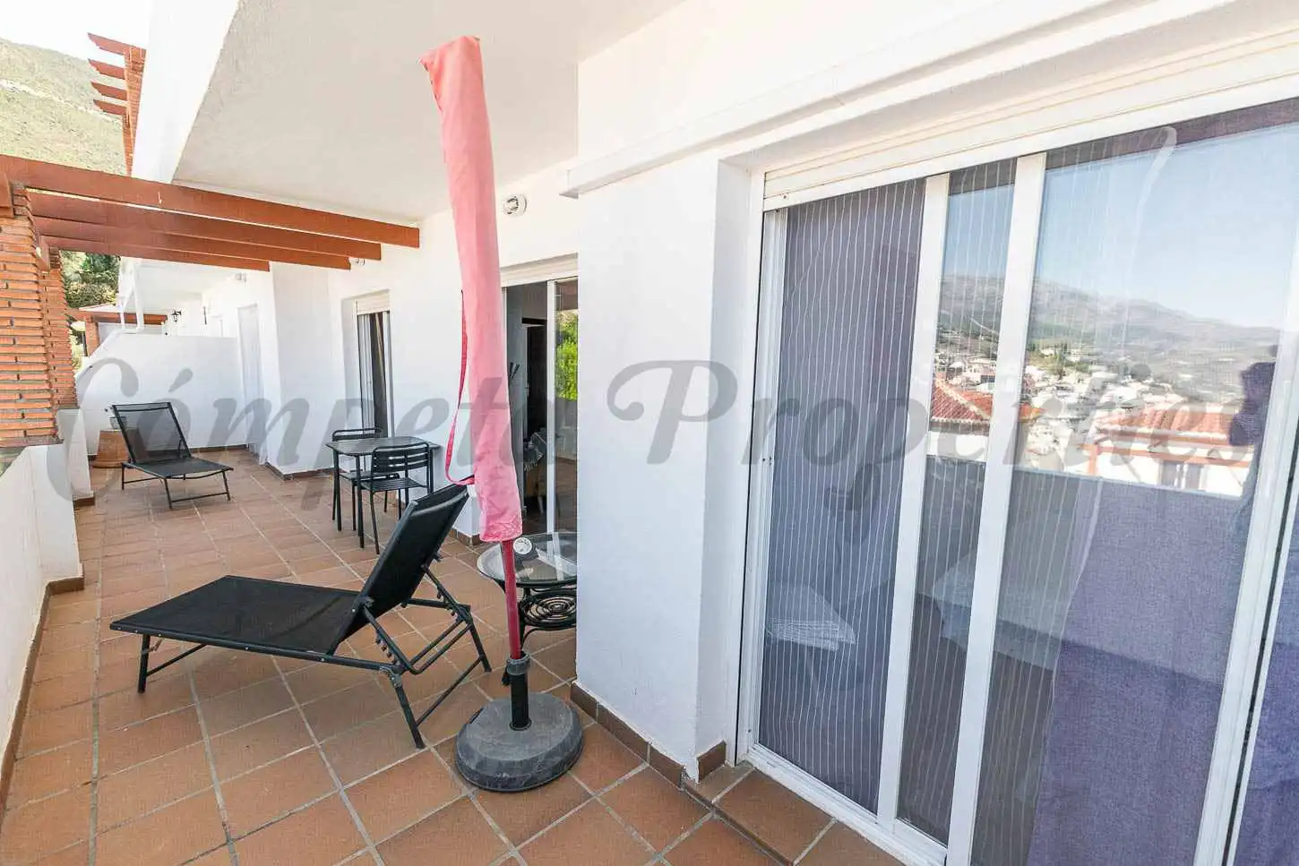 Balcony of Flat for sale in Cómpeta  with Air Conditioner, Terrace and Furnished