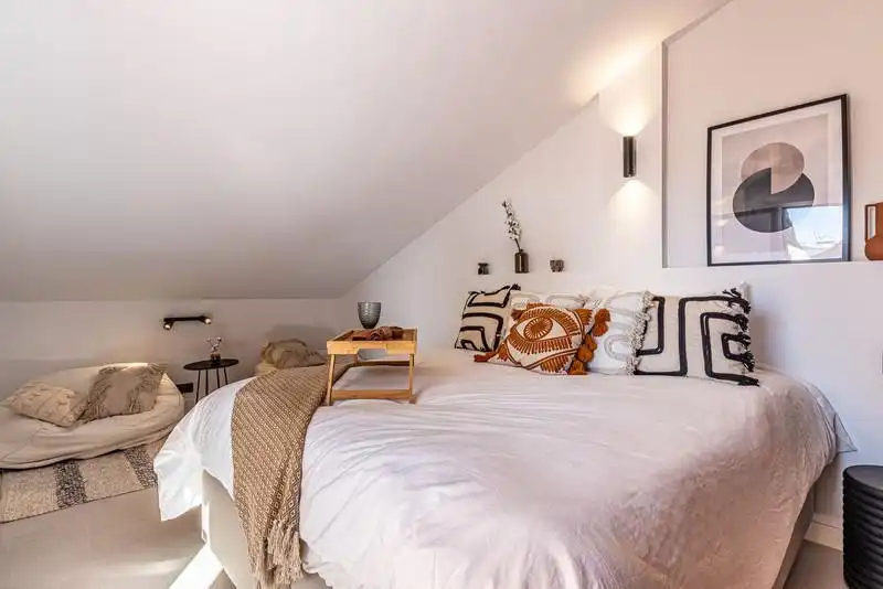 Dormitori de Casa adosada de lloguer en Marbella amb Aire condicionat, Terrassa i Traster