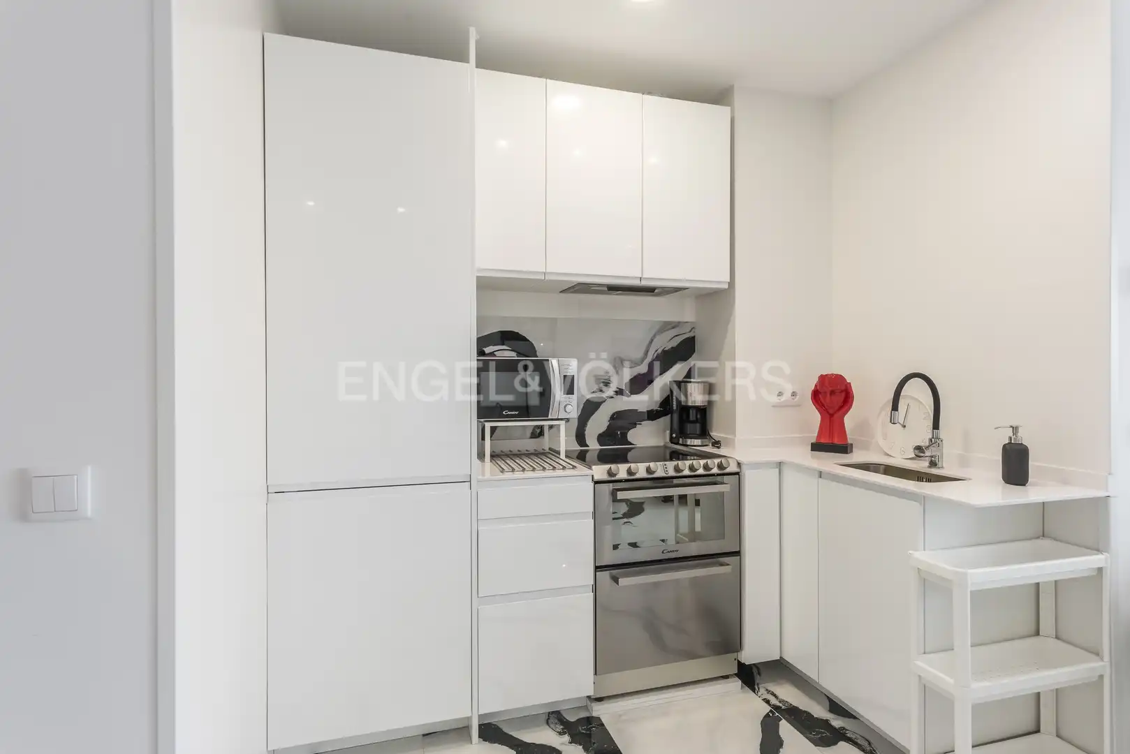 Küche von Wohnung zur Miete in Madrid mit Klimaanlage, Heizung und Möbliert