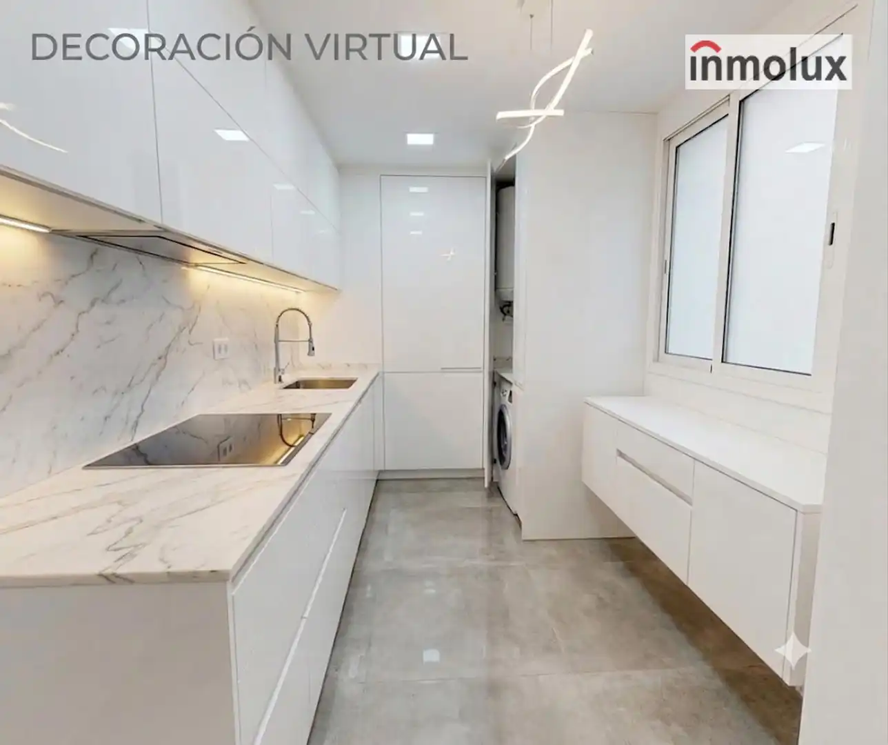 Küche von Wohnung zum Verkauf in Alicante / Alacant mit Klimaanlage, Heizung und Terrasse