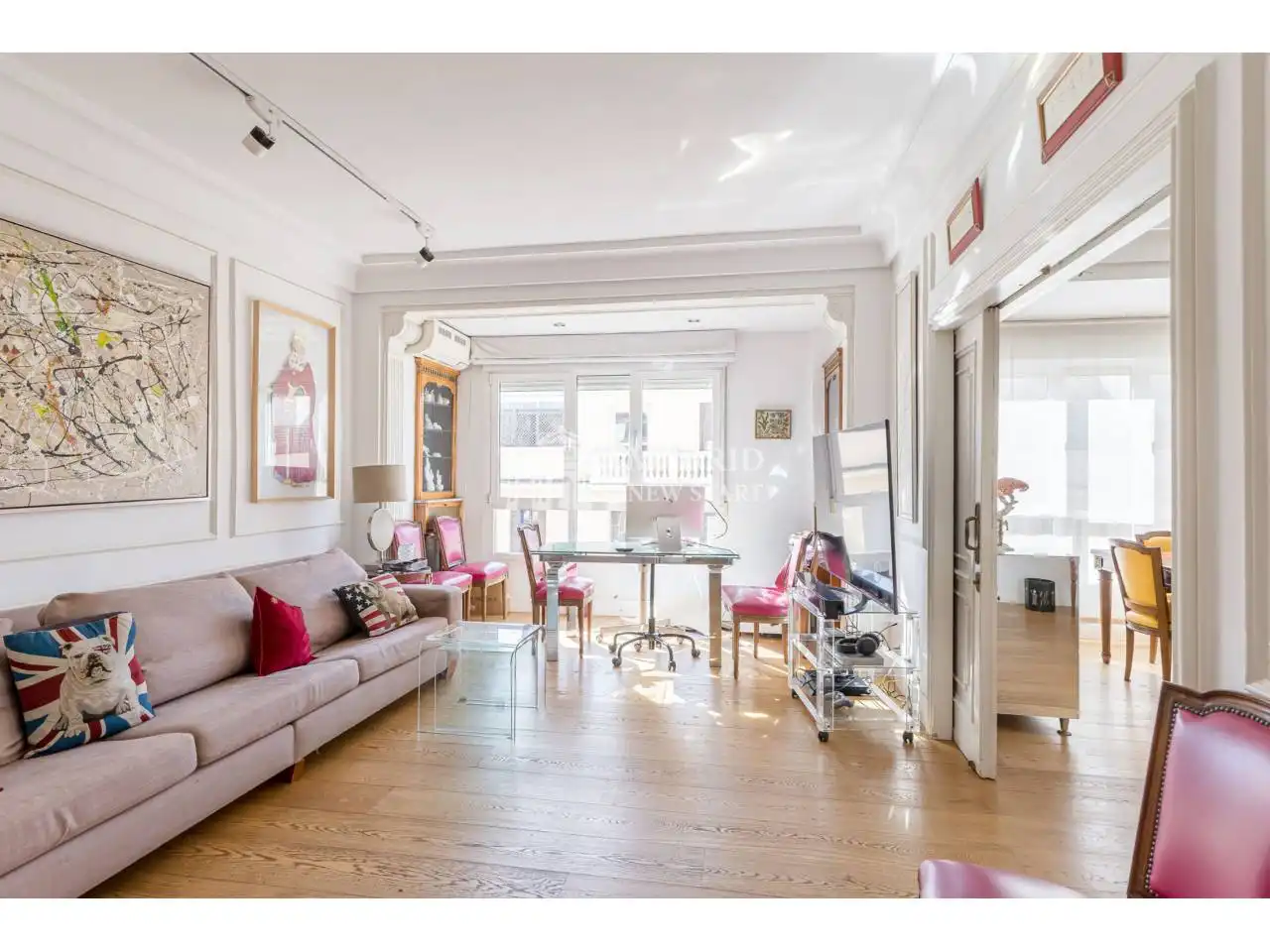 Wohnzimmer von Wohnung zum Verkauf in Madrid mit Klimaanlage und Heizung