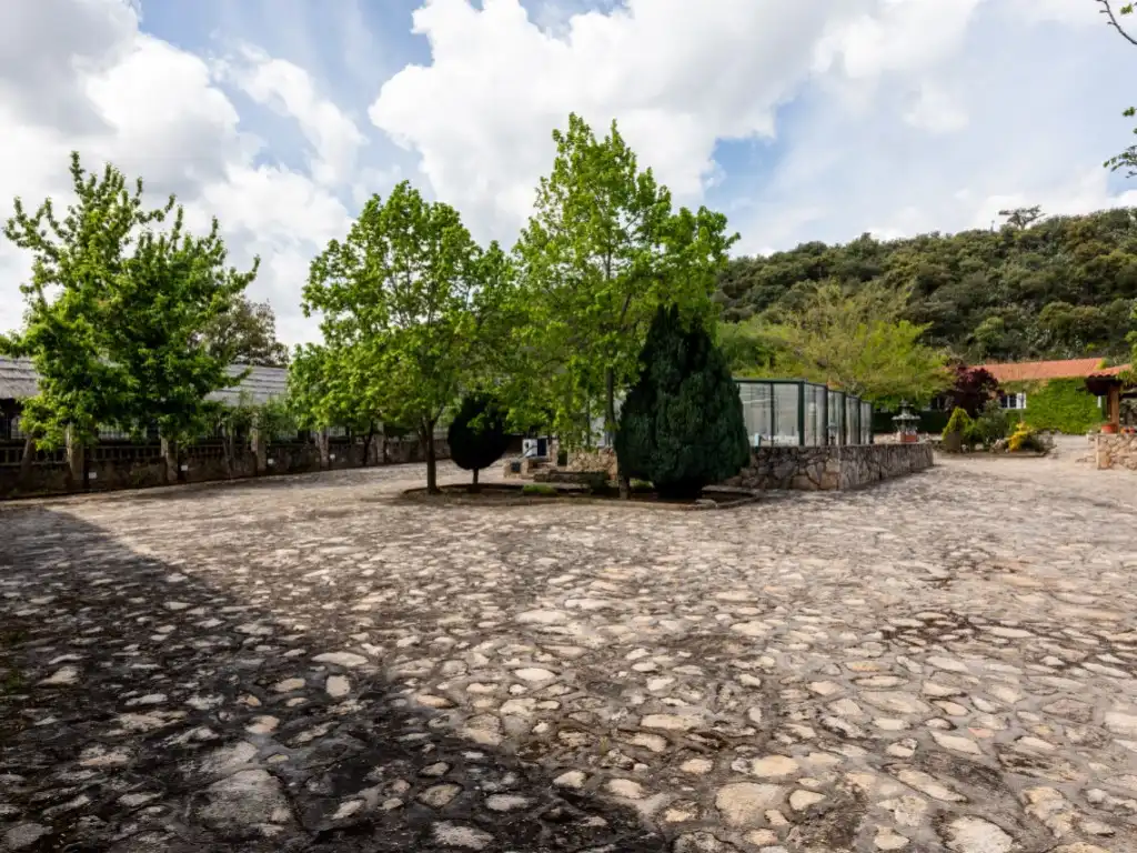 Vista exterior de Casa o chalet en venta en Espinoso del Rey con Terraza, Piscina y Amueblado