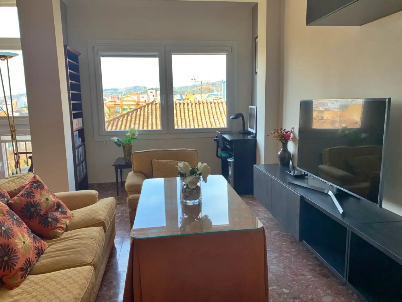 Sala de estar de Piso de alquiler en Málaga con Aire acondicionado, Calefacción y Amueblado