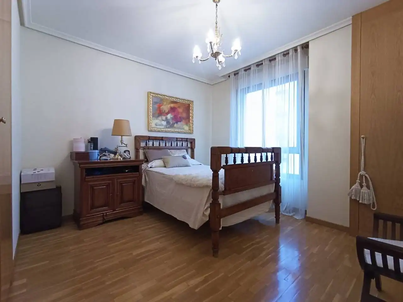 Schlafzimmer von Wohnung zum Verkauf in Burgos mit Heizung, Parkett und Terrasse