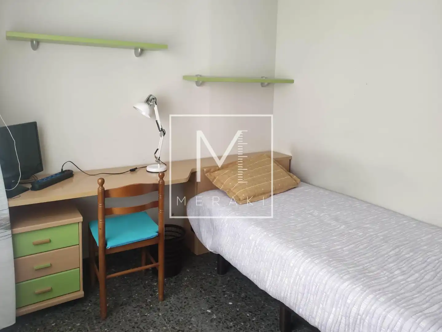 Schlafzimmer von Wohnung zur Miete in Albacete mit Klimaanlage, Heizung und Terrasse