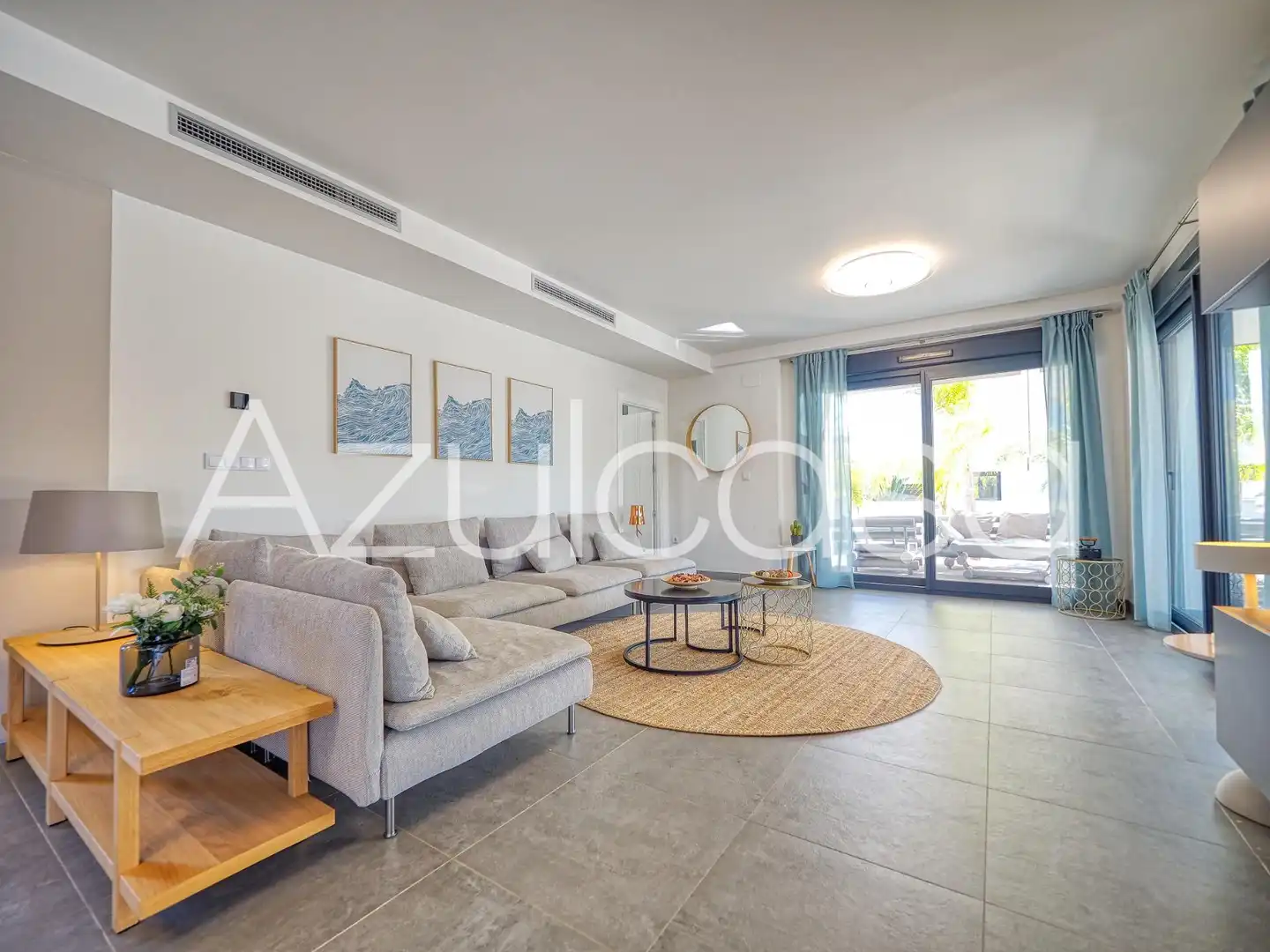 Sala de estar de Casa o chalet en venta en Sant Joan d'Alacant con Aire acondicionado, Terraza y Piscina