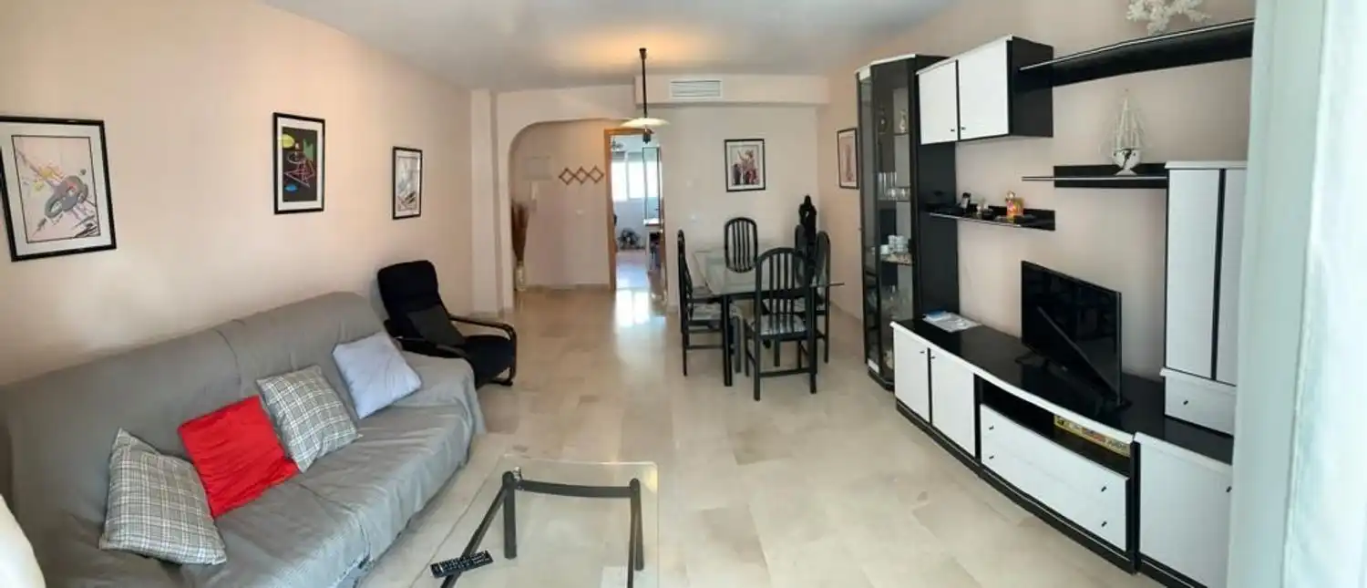 Wohnzimmer von Wohnung zum Verkauf in Garrucha mit Klimaanlage, Terrasse und Schwimmbad