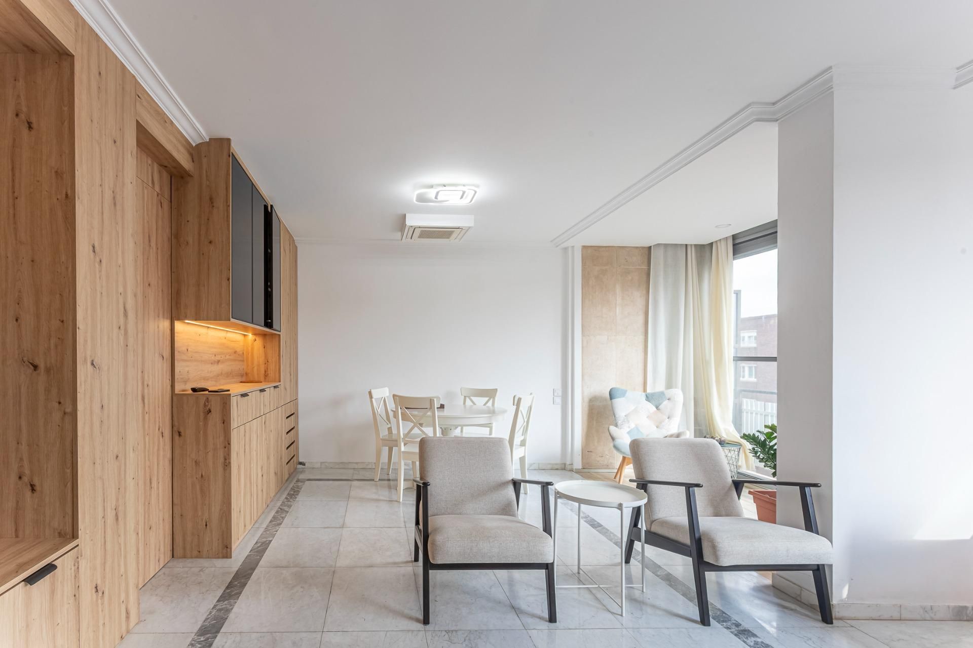 Living room of Flat to rent in  Barcelona Capital  with Air Conditioner and Heating