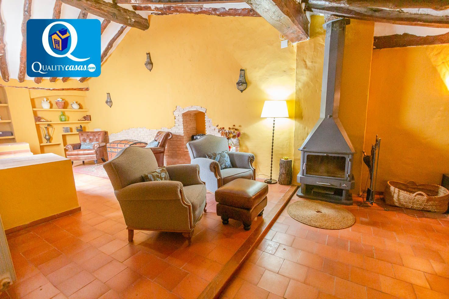 Living room of House or chalet for sale in Biar  with Balcony