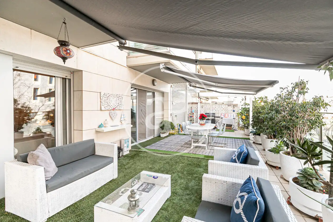 Terrace of Flat for rent in Badalona  with Air Conditioner, Heating and Terrace