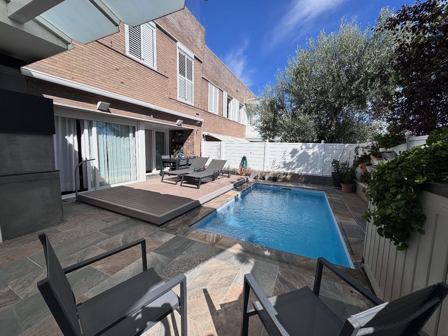 Piscina de Casa adosada de lloguer en Sant Quirze del Vallès amb Calefacció