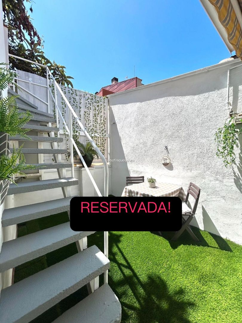 Terrace of Single-family semi-detached for sale in Terrassa  with Heating, Private garden and Parquet flooring