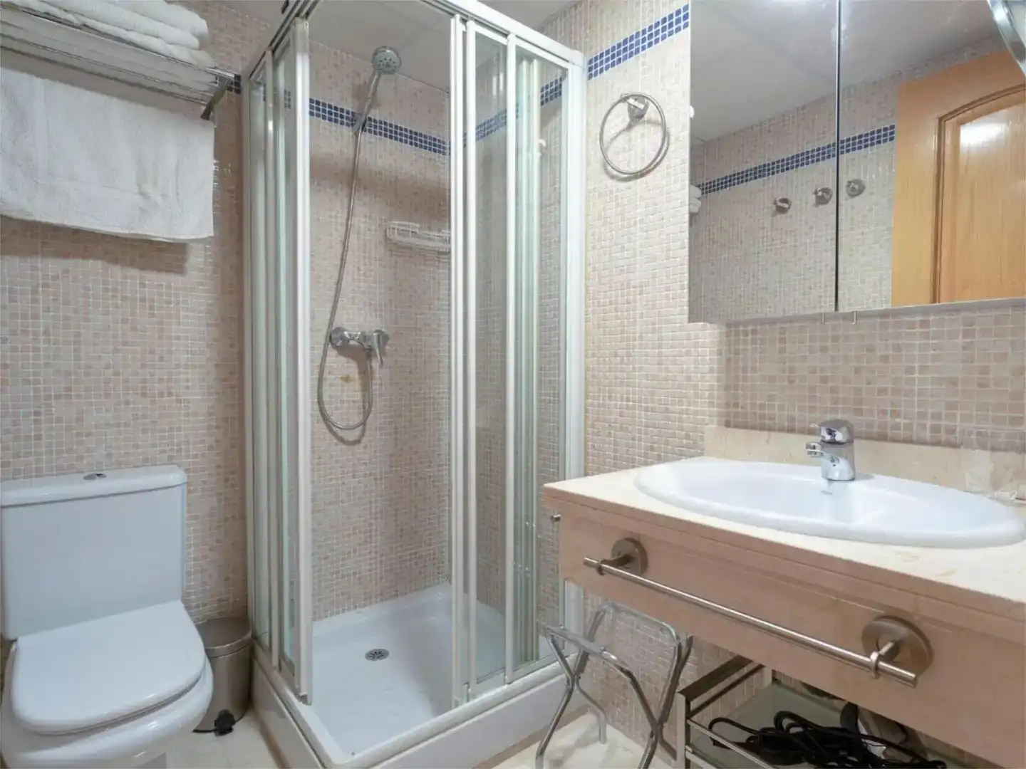 Badezimmer von Wohnung zum Verkauf in Málaga Capital mit Klimaanlage, Schwimmbad und Balkon
