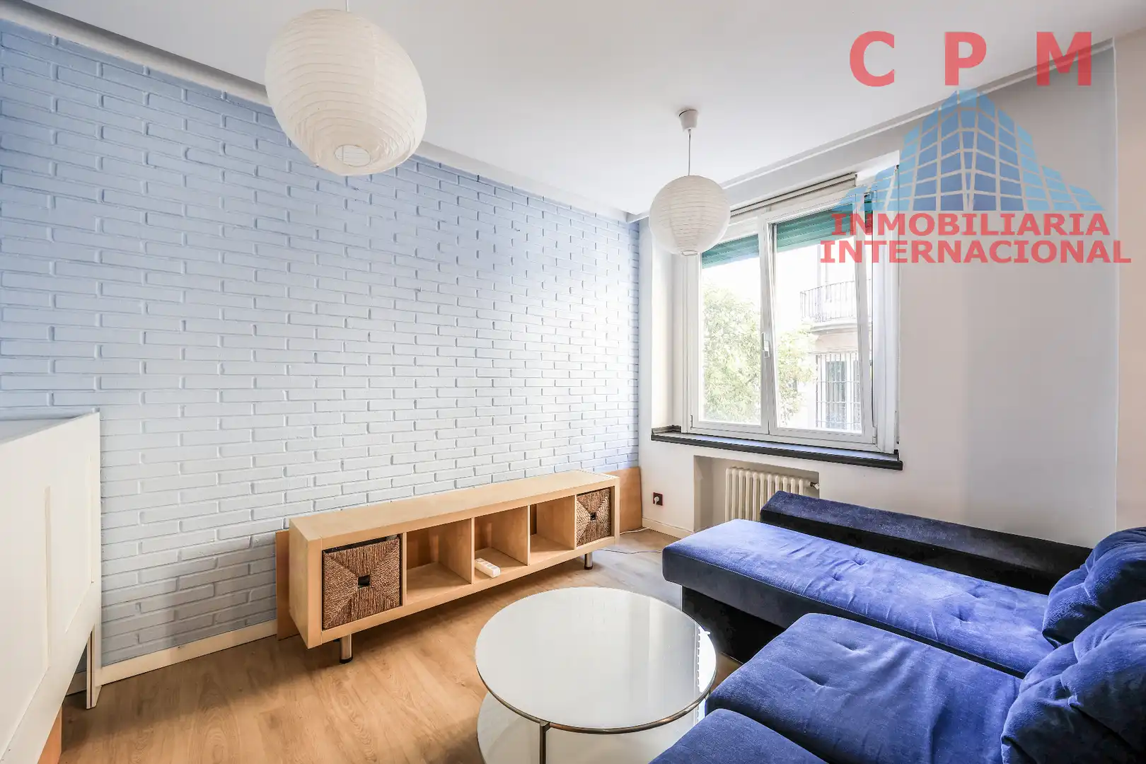 Sala de estar de Piso de alquiler en Madrid con Calefacción, Parquet y Amueblado