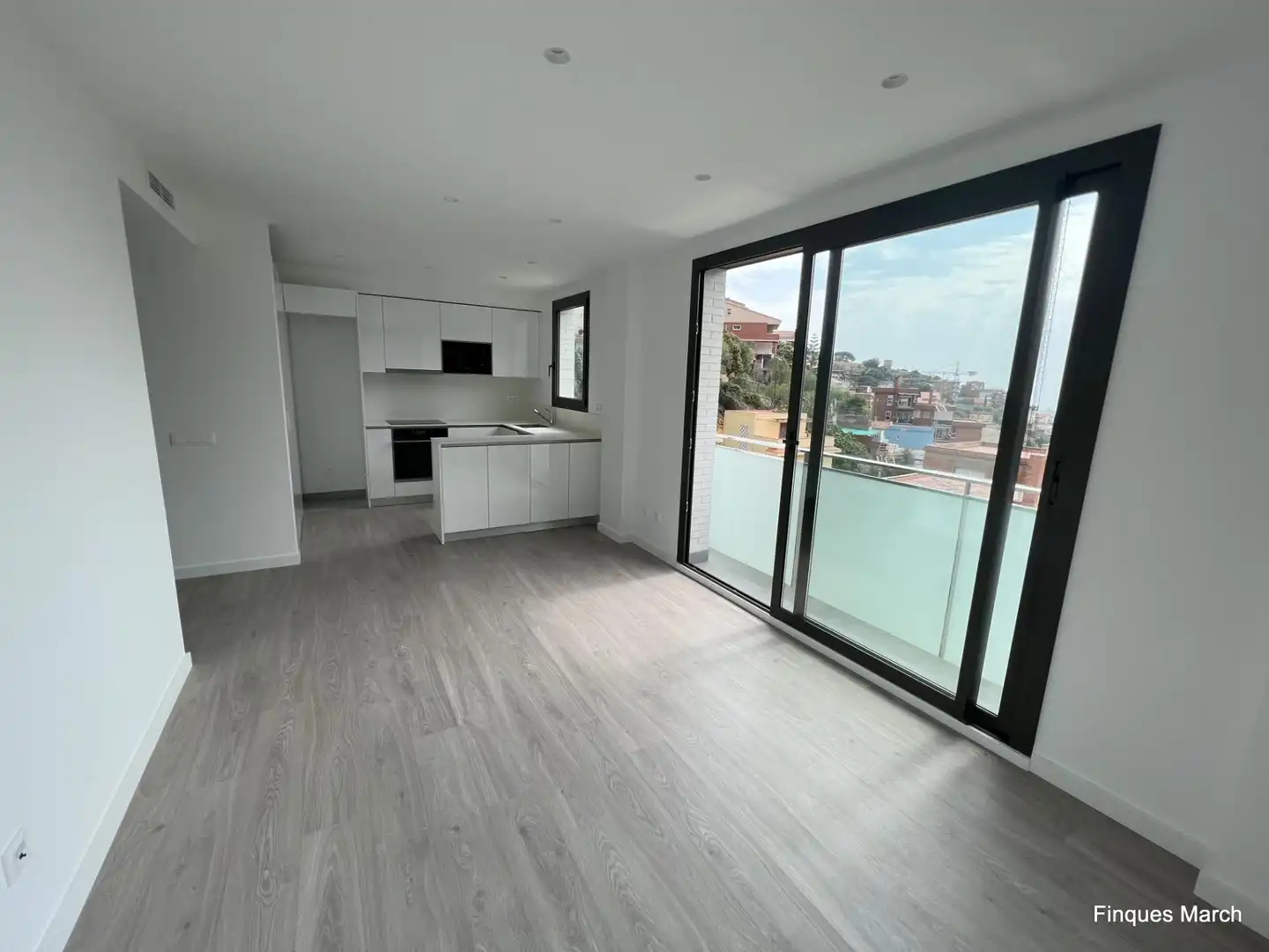 Terraza de Piso de alquiler en Barcelona con Aire acondicionado, Calefacción y Parquet