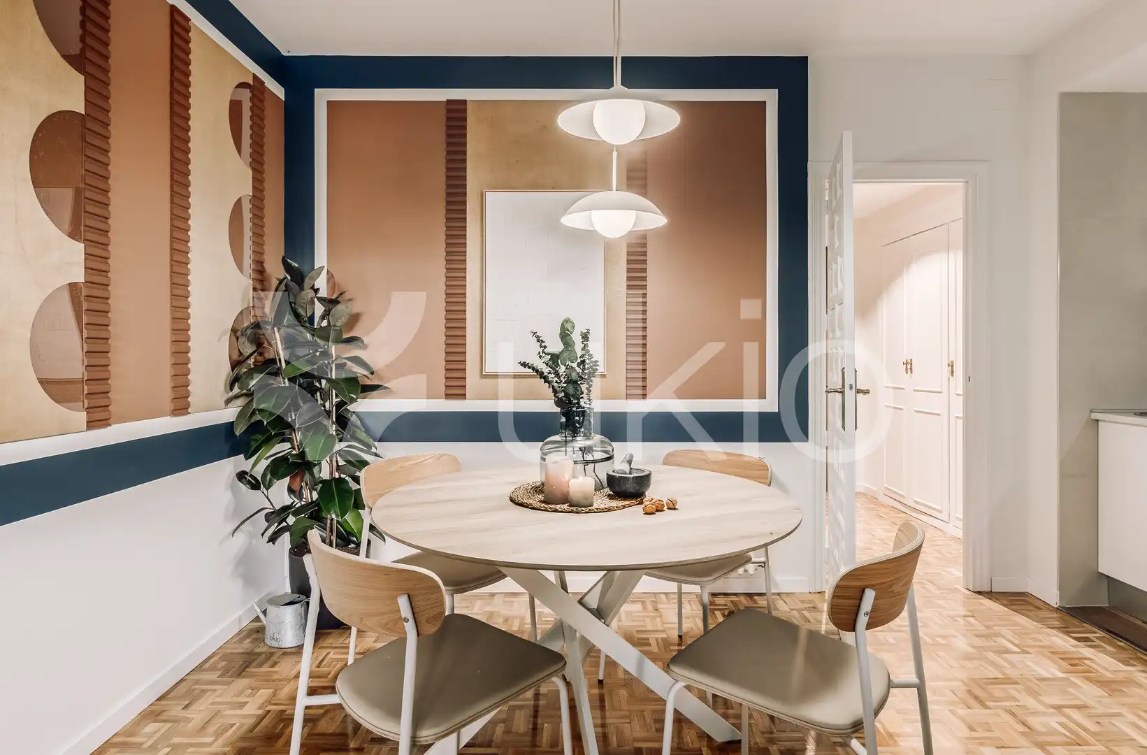Dining room of Apartments for rent in Madrid  with Air Conditioner, Heating and Terrace
