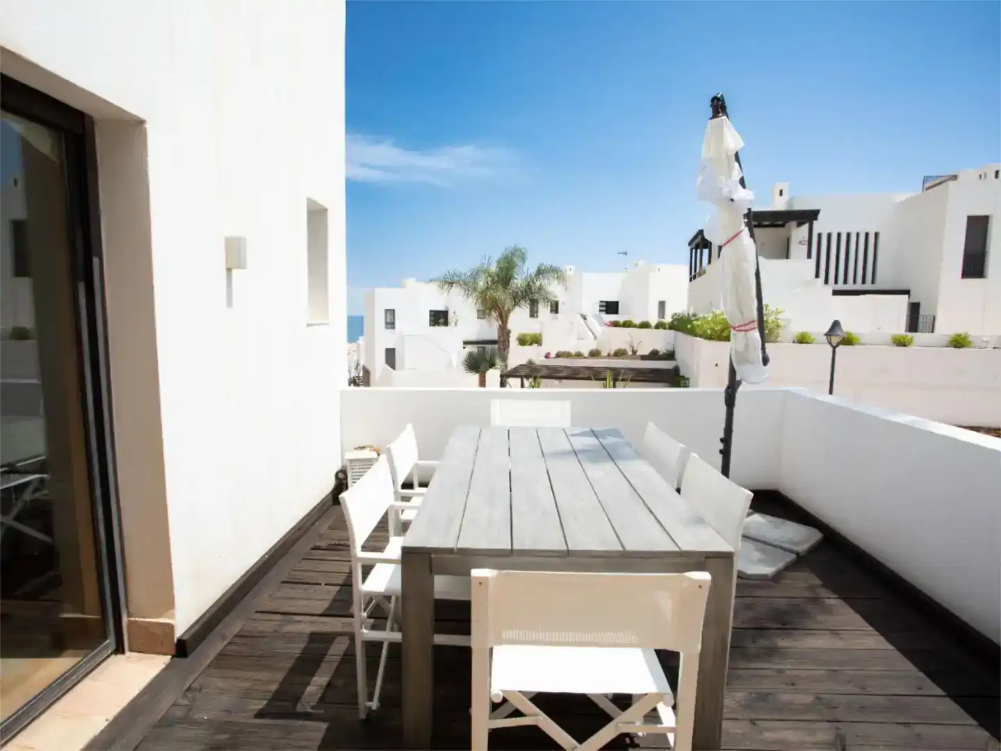 Terrace of Flat for sale in Mojácar  with Air Conditioner, Swimming Pool and Balcony