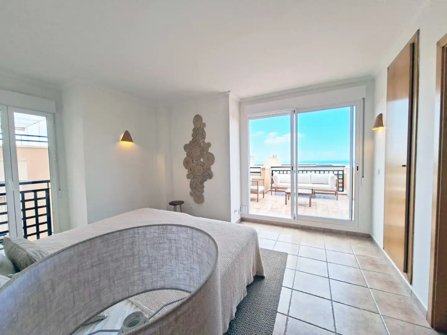 Dormitori de Apartament en venda en Pedreguer amb Jardí privat, Terrassa i Internet