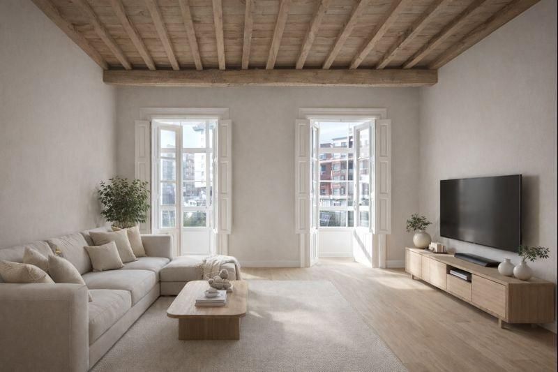 Sala d'estar de Pis en venda en A Coruña Capital 