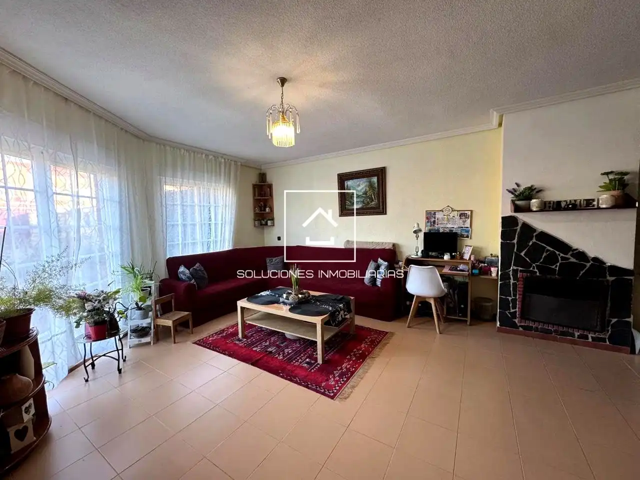 Living room of Houses for sale in Meco  with Private garden and Swimming Pool