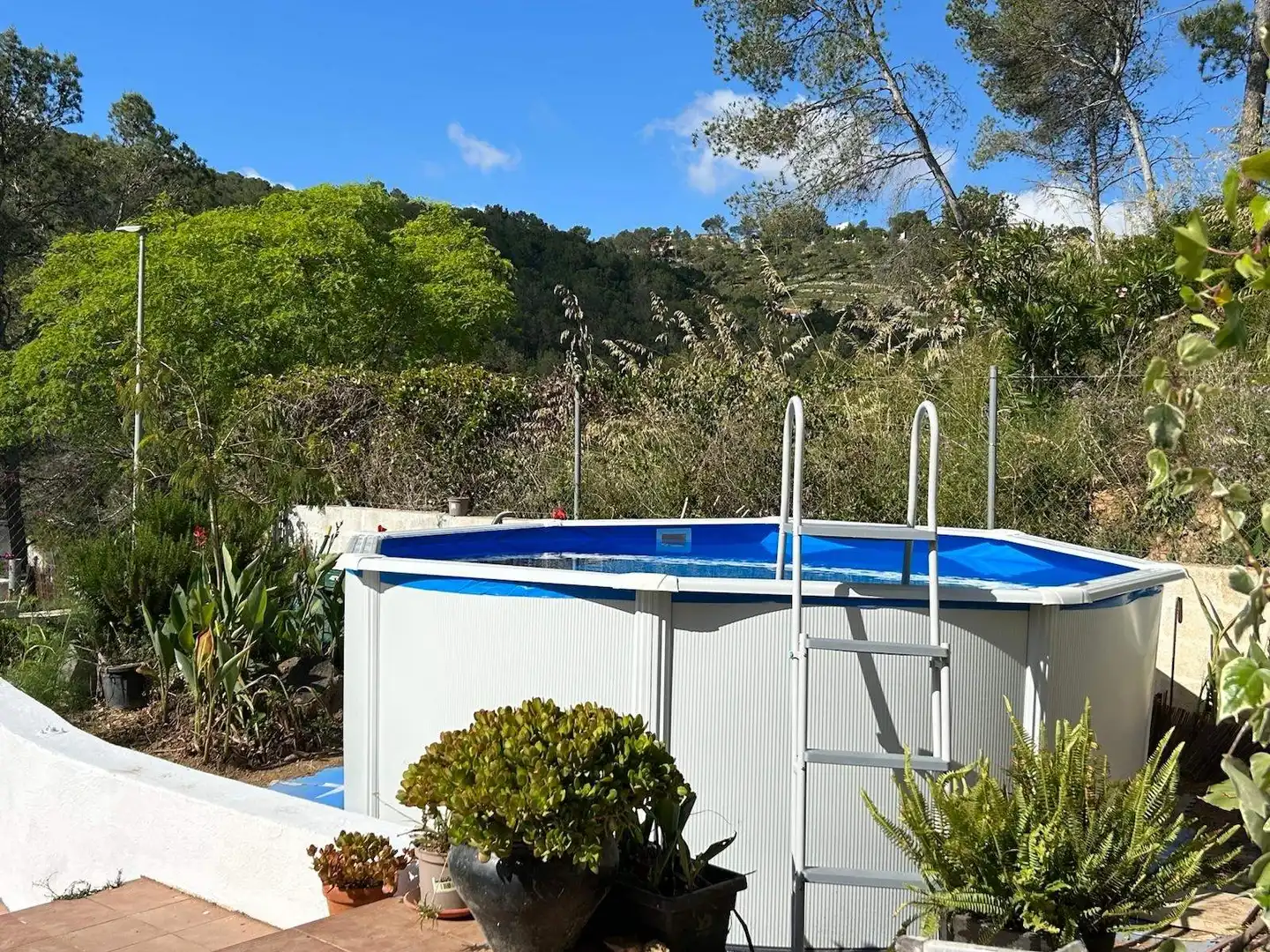 Piscina de Pis de lloguer en Sant Pere de Ribes amb Aire condicionat, Jardí privat i Terrassa