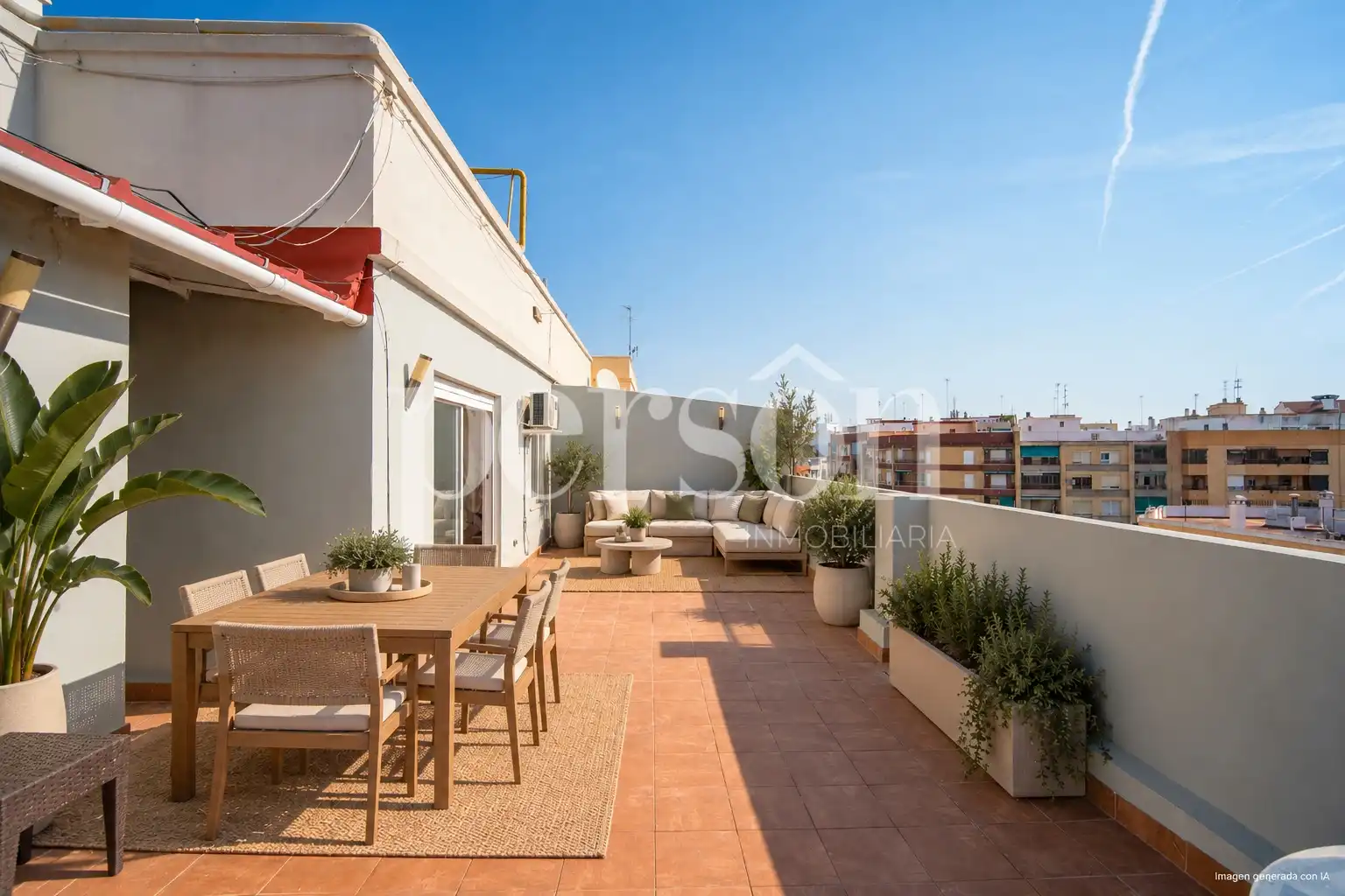 Terrasse von Wohnung zur Miete in Campanar