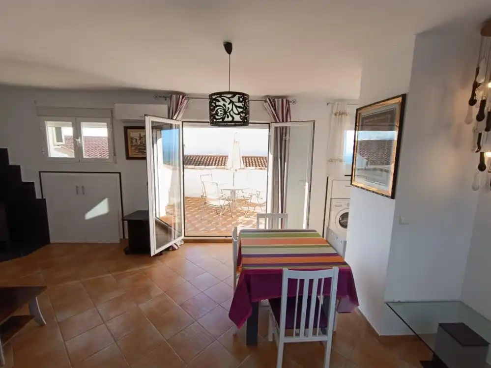Menjador de Casa o xalet en venda en Chilluévar amb Aire condicionat, Terrassa i Moblat